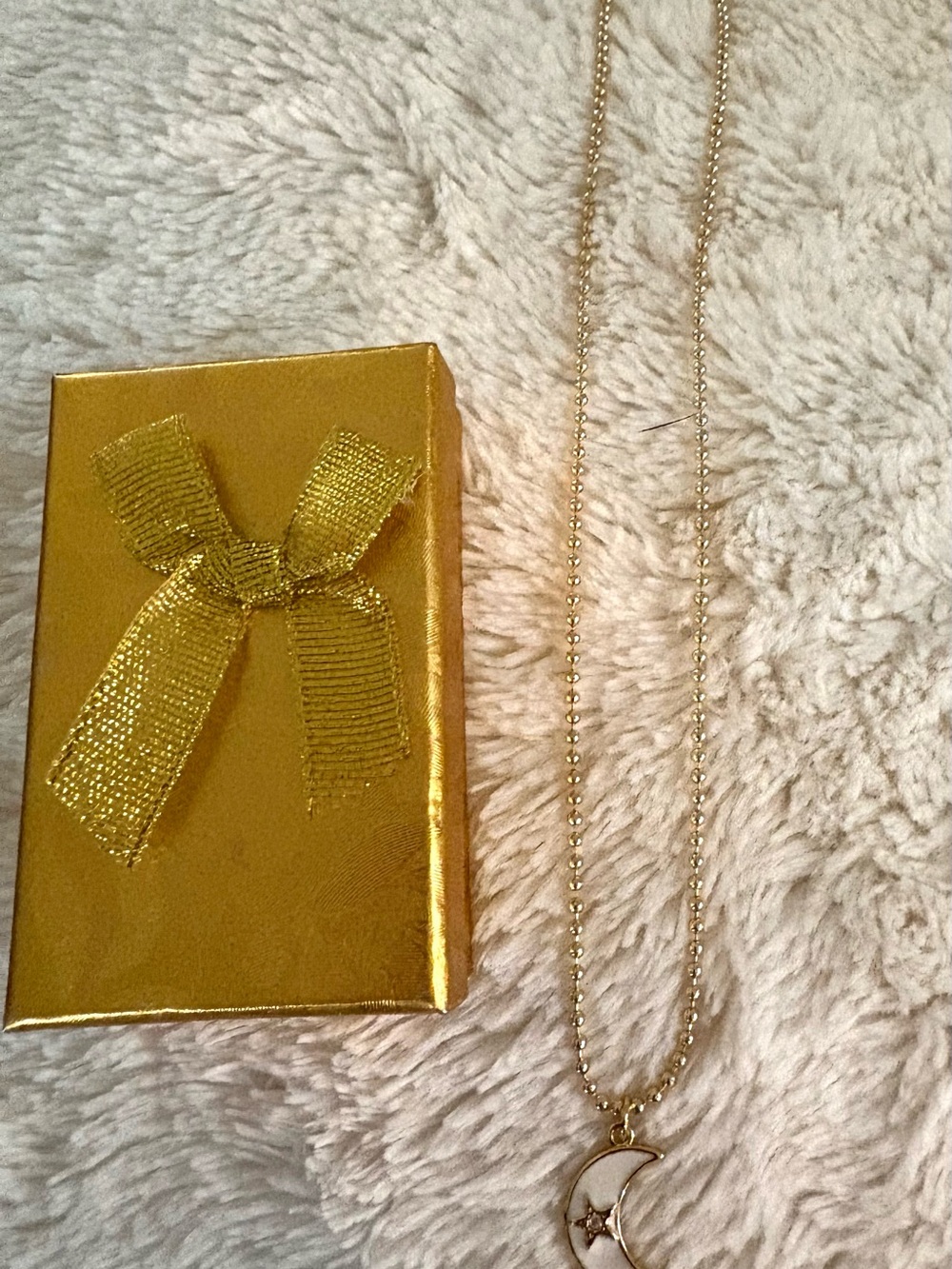 Gold Moon Pendant Necklace - Women Jewelry